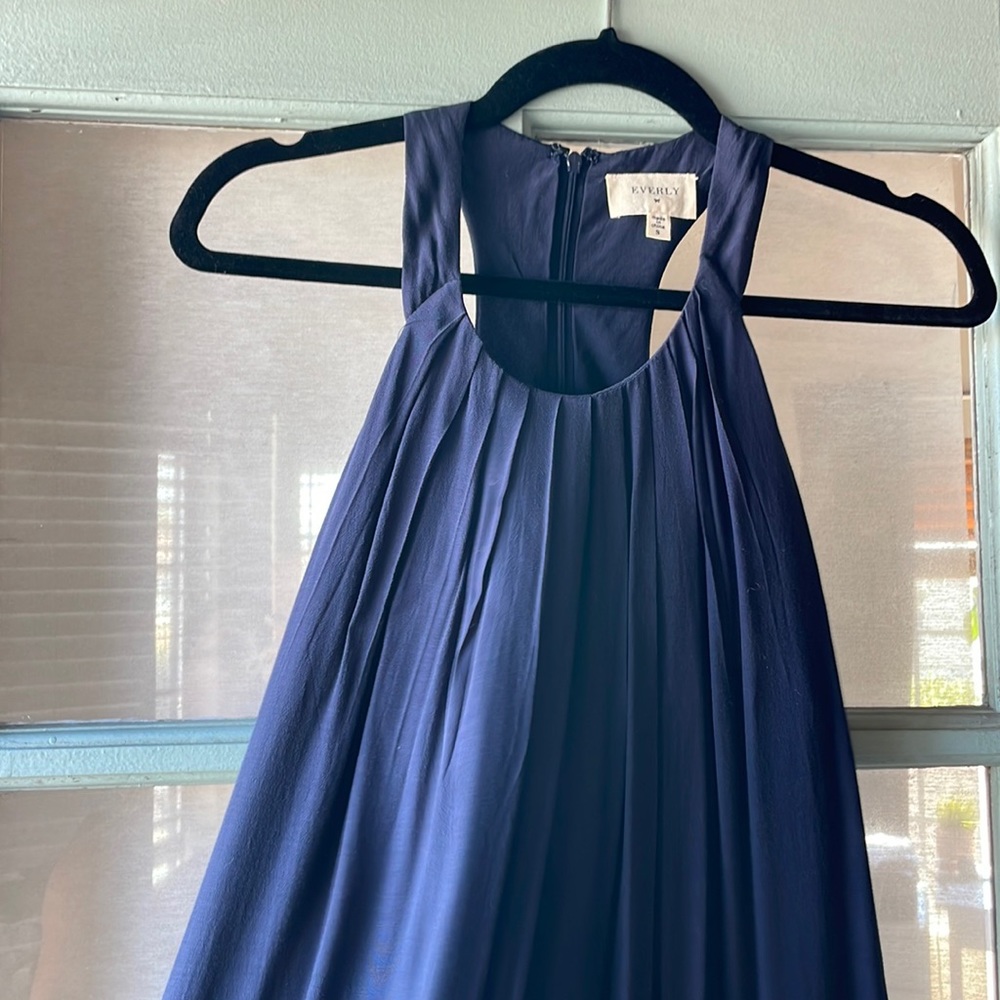 New never worn EVERLY navy maxi dress
